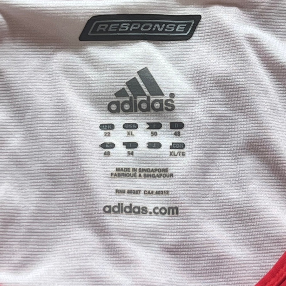Adidas Response ClimaCool Running Tank Top Red White XL Womens Athletic Shirt - Picture 3 of 4